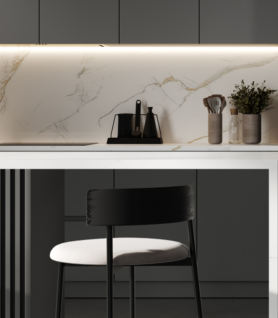 modern dark grey kitchen interior 3d rendering (1) 1